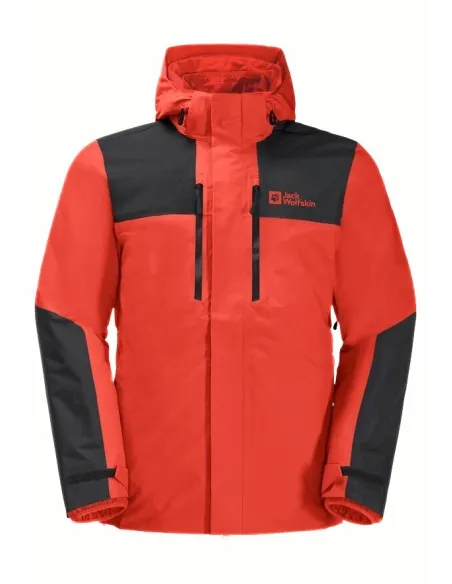 Kurtka Męska 3w1 Jack Wolfskin Jasper Jkt M Z Kapturem Wodoodporna r. XXL
