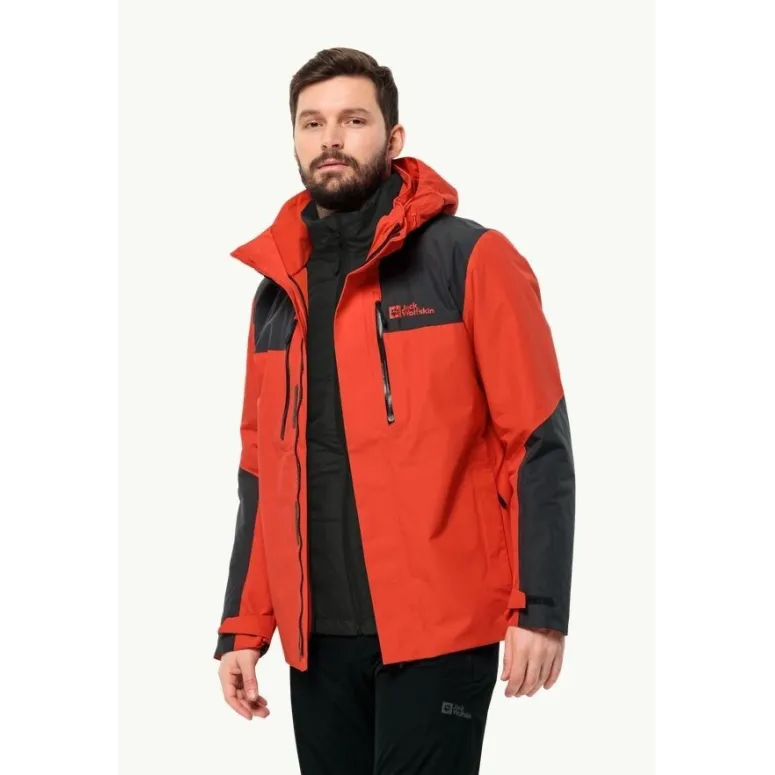 Kurtka Męska 3w1 Jack Wolfskin Jasper Jkt M Z Kapturem Wodoodporna r. XXL