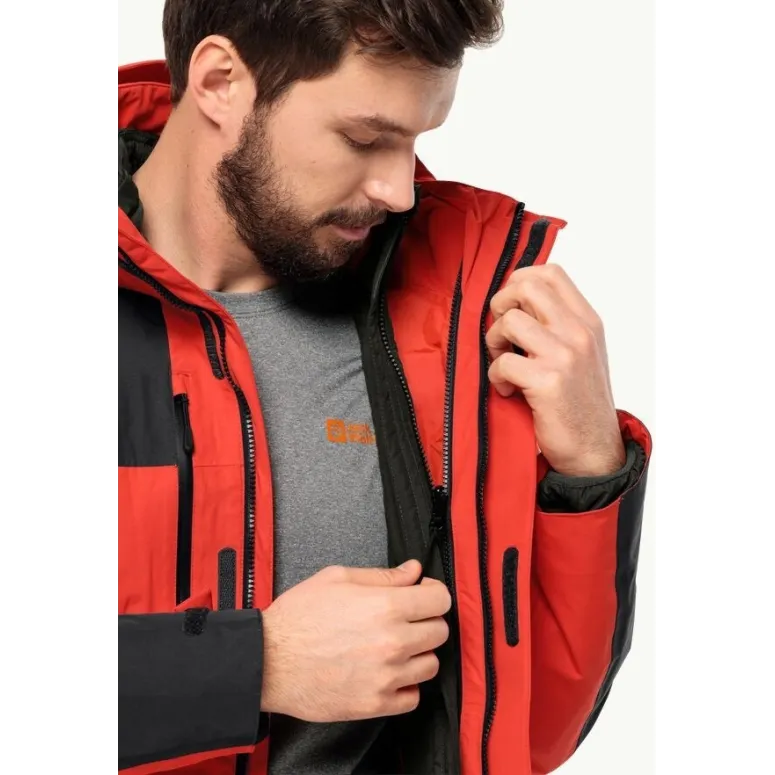 Kurtka Męska 3w1 Jack Wolfskin Jasper Jkt M Z Kapturem Wodoodporna r. XXL