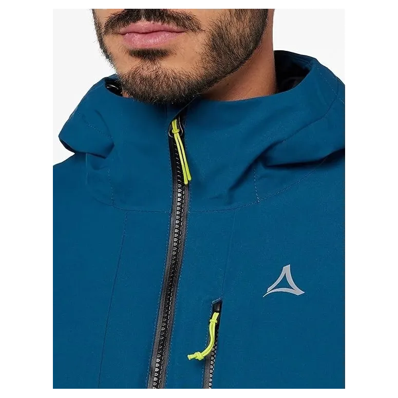 Kurtka Męska Turystyczna Schöffel Torspitze Niebieska Z Kapturem r. XL