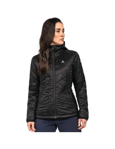 Kurtka Damska Schöffel Stams L Z Kapturem Wielofunkcyjna Czarna r. M/38