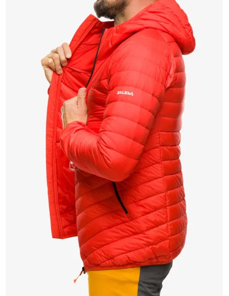Kurtka Męska Skiturowa Salewa Brenta RDS Down Puchowa Kaptur Czerwona r. M