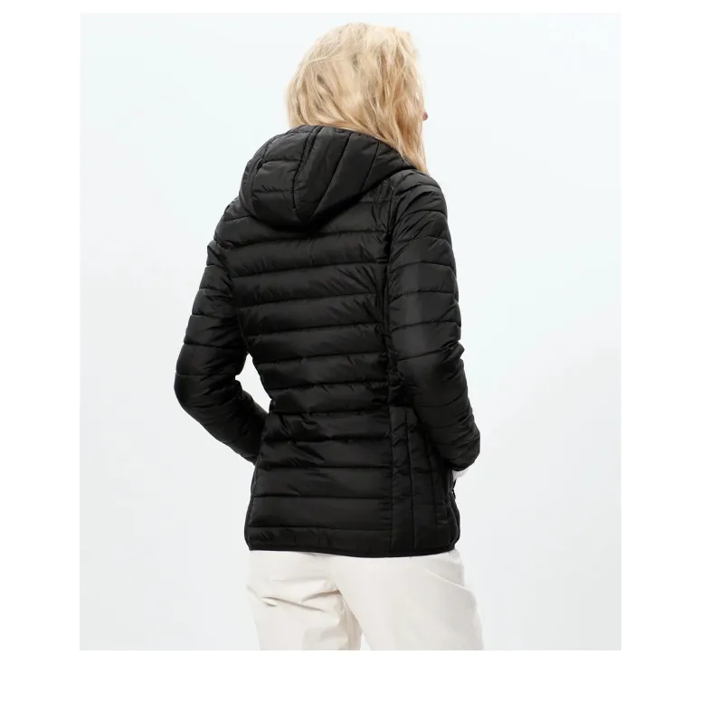 Kurtka Damska Pikowana Ellesse Lompard Na Zamek Z Kapturem Czarna XL r. 44