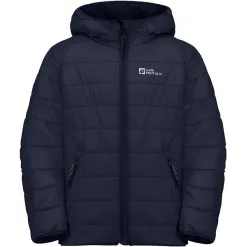 Kurtka Dziecięca Jack Wolfskin Zenon Pikowana Granatowa Z Kapturem r. 164