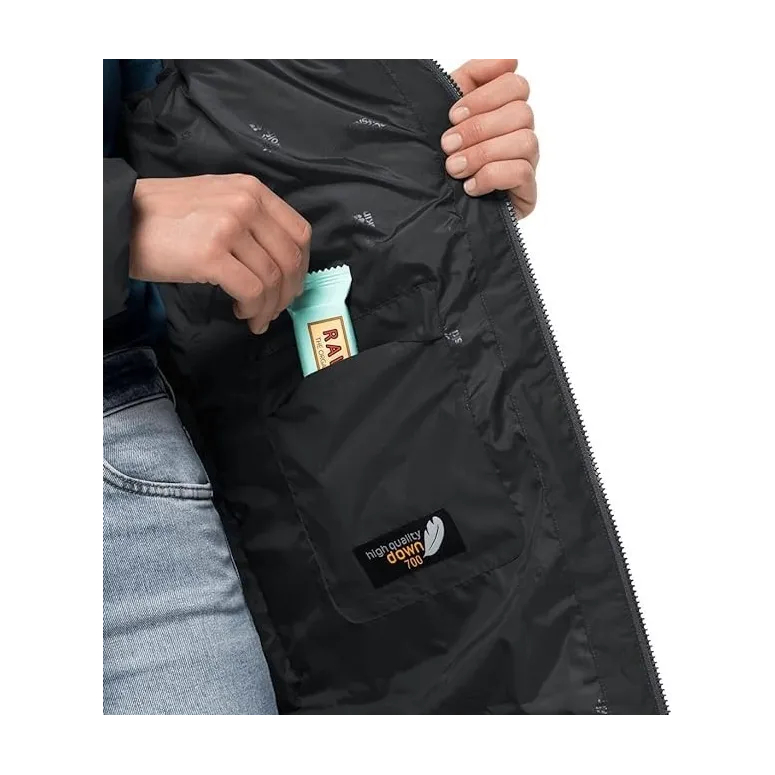 Płaszcz Damski Puchowy Jack Wolfskin Frozen Lake Coat Wodoodporny r. M