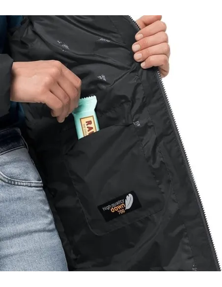 Płaszcz Damski Puchowy Jack Wolfskin Frozen Lake Coat Wodoodporny r. M