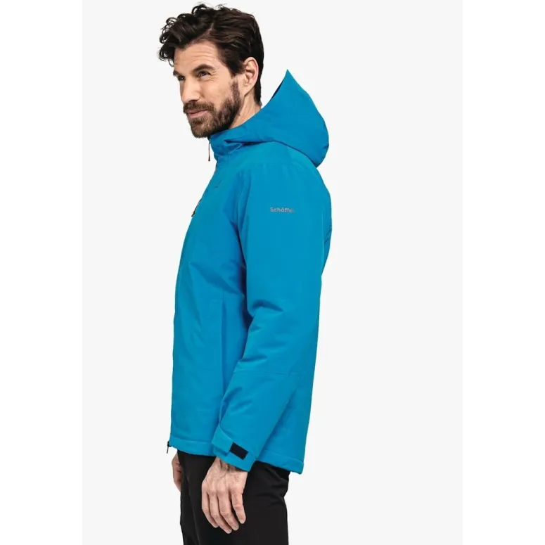Kurtka Męska Turystyczna Schöffel Torspitze Niebieska Z Kapturem r. XL