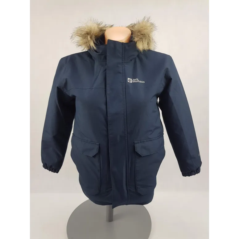Kurtka Dziecięca 3w1 Jack Wolfskin Cosy Bear Z Kapturem Granatowa r. 128