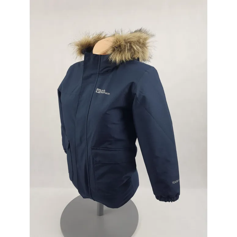 Kurtka Dziecięca 3w1 Jack Wolfskin Cosy Bear Z Kapturem Granatowa r. 128