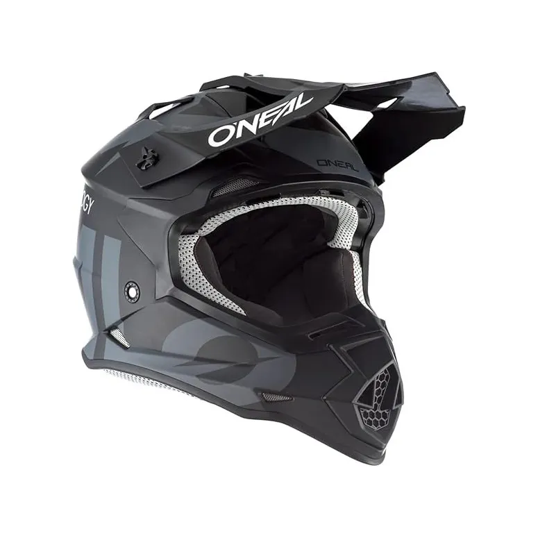 Kask Motocyklowy O'neal 2 SRS Slick Cross Enduro ABS DOT Czarny r. S 56 cm