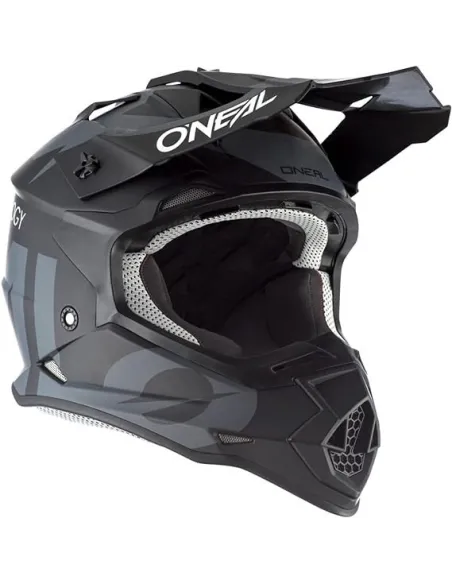 Kask Motocyklowy O'neal 2 SRS Slick Cross Enduro ABS DOT Czarny r. S 56 cm