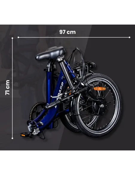 Elektryczny Rower Miejski 20 Aluminium Wspomaganie Nexus 3 Bagażnik Składak