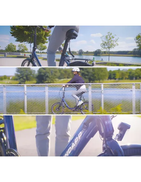 Elektryczny Rower Miejski 20 Aluminium Wspomaganie Nexus 3 Bagażnik Składak