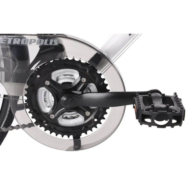 Rower Trekkingowy Damski 28 ALU 21 bieg Bagażnik Kierownica Motylek V-Brake