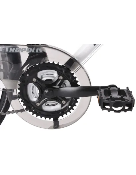 Rower Trekkingowy Damski 28 ALU 21 bieg Bagażnik Kierownica Motylek V-Brake