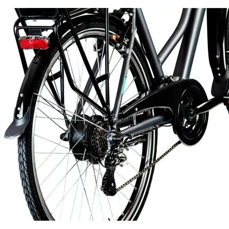 Elektryczny Rower Trekkingowy 28 Bagażnik Turystyczny Damski Wspomaganie