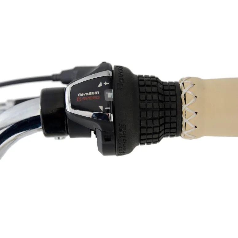 Rower Miejski Damski 28 Holenderka z Akcesoriami Rama Stalowa 6 Biegów