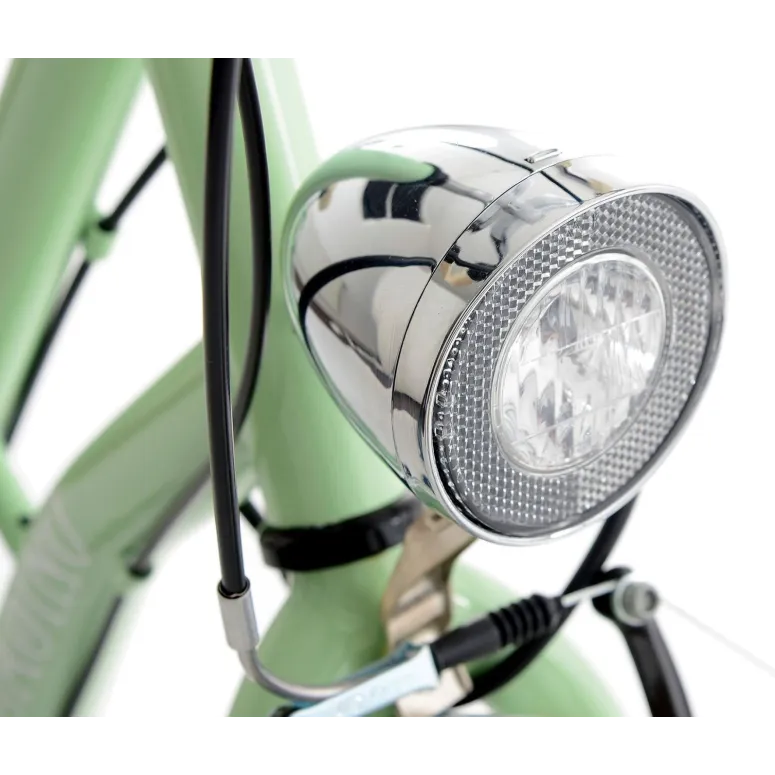 Rower Miejski Damski 28 Holenderka z Akcesoriami Rama Stalowa 6 Biegów