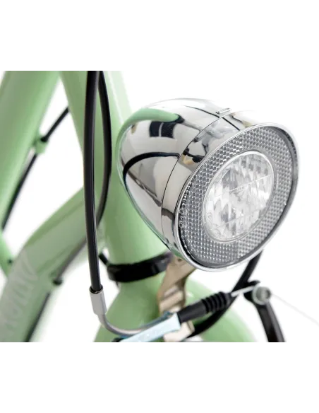 Rower Miejski Damski 28 Holenderka z Akcesoriami Rama Stalowa 6 Biegów