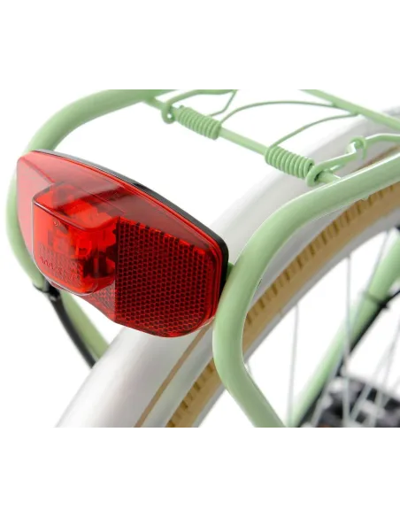 Rower Miejski Damski 28 Holenderka z Akcesoriami Rama Stalowa 6 Biegów