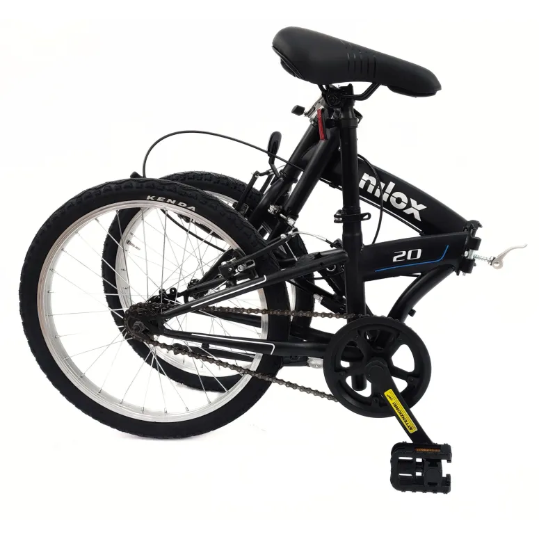 Rower Miejski Składany 20 V-brake Unisex Składak Stalowy Uniwersalny Stopka