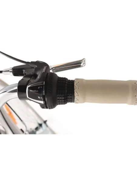 Rower Miejski Damski 28 Retro 6 Biegów Oświetlenie Niska Rama Odblaski Stal