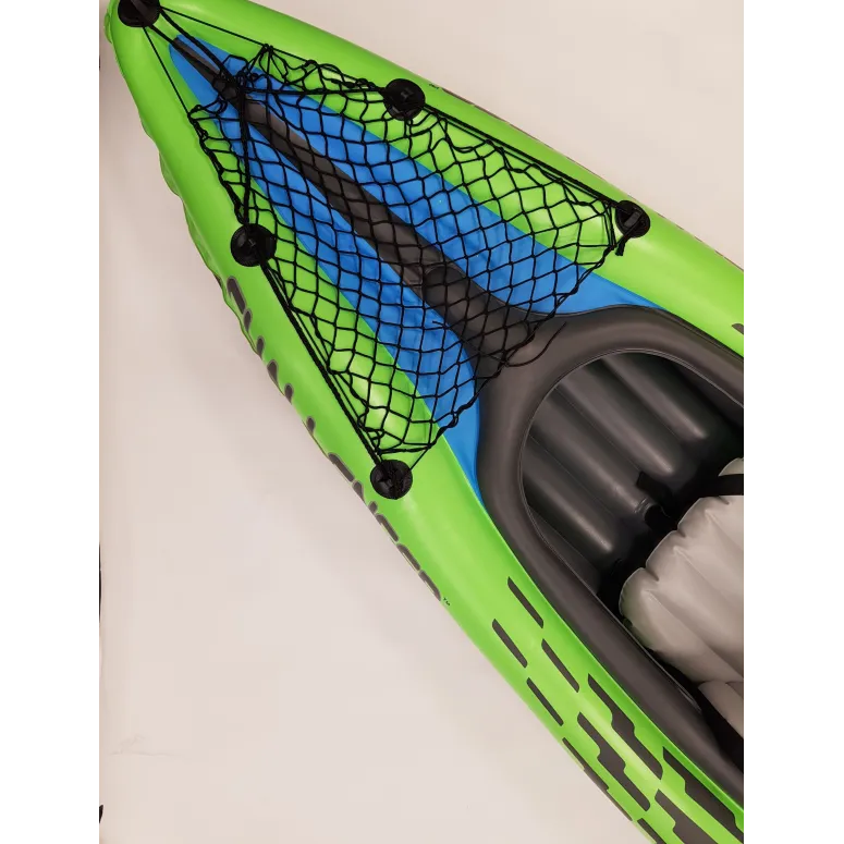 Kajak Nadmuchiwany Intex Challenger K2 Tworzywo PVC Wiosła 2 Siedziska Ster