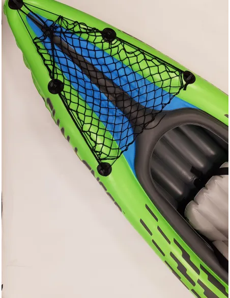 Kajak Nadmuchiwany Intex Challenger K2 Tworzywo PVC Wiosła 2 Siedziska Ster