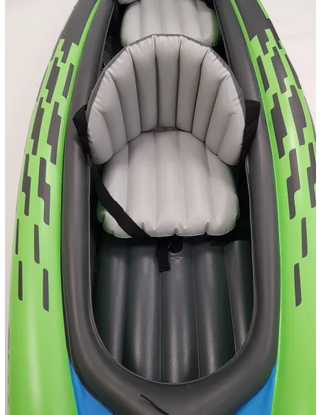 Kajak Nadmuchiwany Intex Challenger K2 Tworzywo PVC Wiosła 2 Siedziska Ster