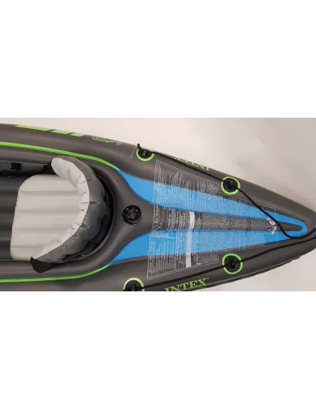 Kajak Nadmuchiwany Intex Challenger K2 Tworzywo PVC Wiosła 2 Siedziska Ster
