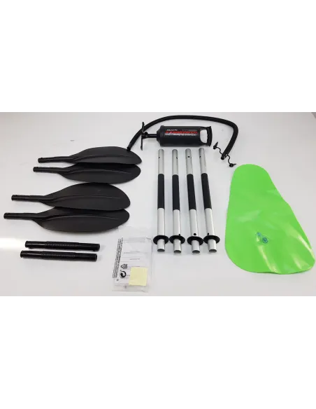 Kajak Nadmuchiwany Intex Challenger K2 Tworzywo PVC Wiosła 2 Siedziska Ster