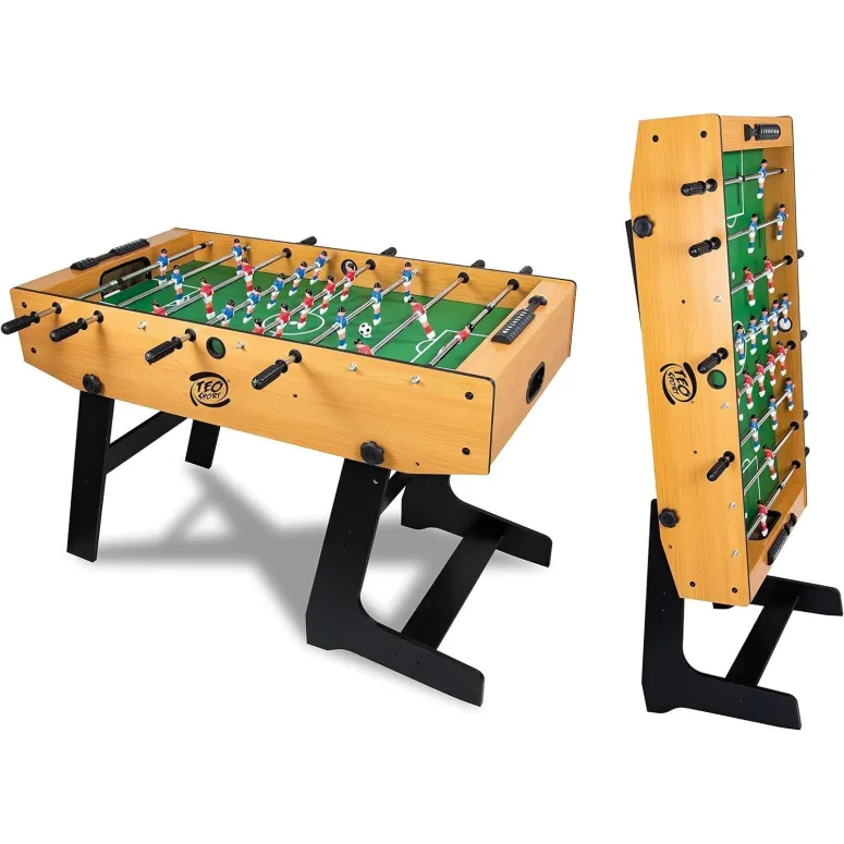 Piłkarzyki Stołowe Składane Kompaktowe Teorema 158x85x45cm Drewno Tworzywo