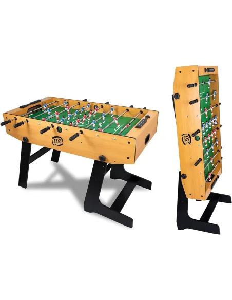 Piłkarzyki Stołowe Składane Kompaktowe Teorema 158x85x45cm Drewno Tworzywo