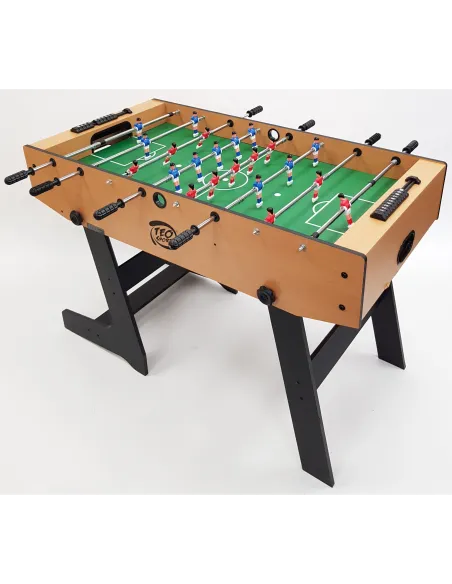 Piłkarzyki Stołowe Składane Kompaktowe Teorema 158x85x45cm Drewno Tworzywo