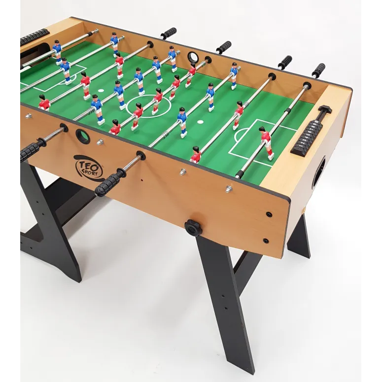 Piłkarzyki Stołowe Składane Kompaktowe Teorema 158x85x45cm Drewno Tworzywo