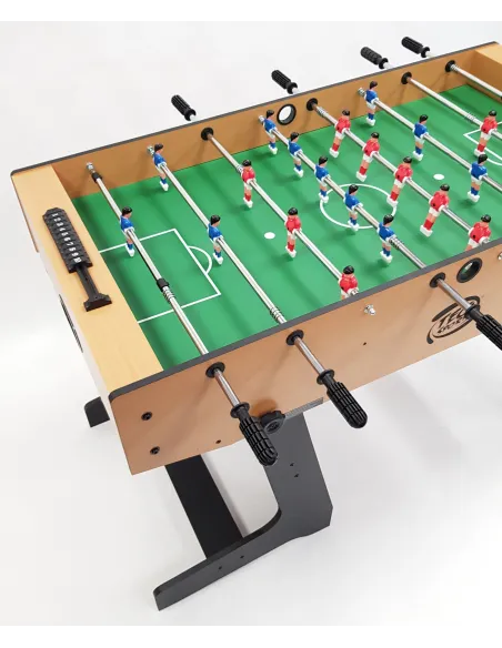 Piłkarzyki Stołowe Składane Kompaktowe Teorema 158x85x45cm Drewno Tworzywo