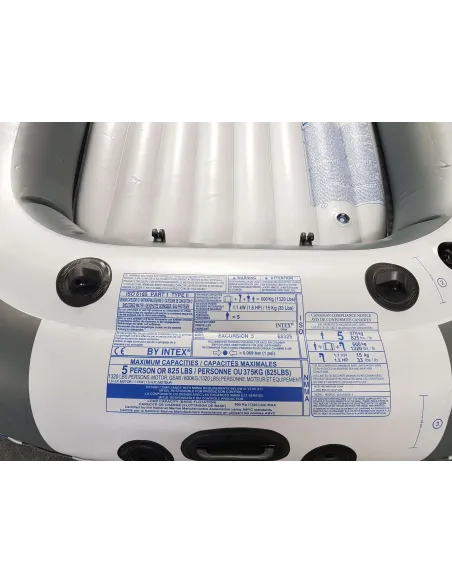 Ponton Intex Excursion 5 Akcesoria Do 600kg Wiosła Pompka Zawory Bostońskie