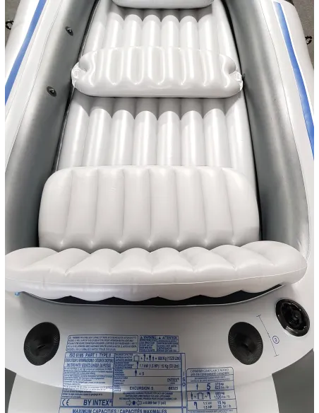 Ponton Intex Excursion 5 Do 600kg Wiosła Pompka Dmuchany Materiał PVC VIB