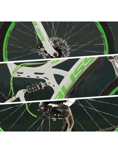 Młodzieżowy Rower Górski MTB 26 Pełna Amortyzacja Full Suspension Błotniki