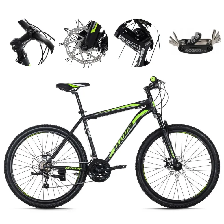 Rower Górski 26 Damski Męski MTB Hamulce Tarczowe Stopka Młodzieżowy Góral