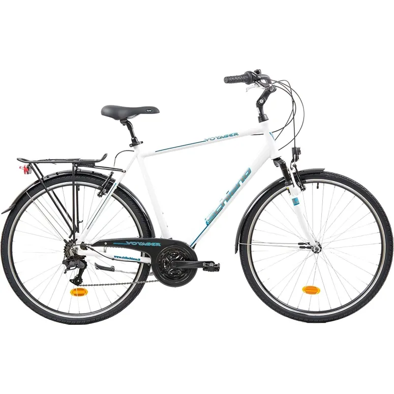 Męski Rower Trekkingowy 28 ALU Oświetlenie 18 bieg