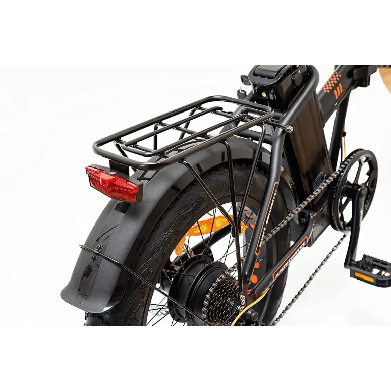 Rower Elektryczny Składany Fatbike 20 ALU Składak Tarcze 7 bieg Wspomaganie