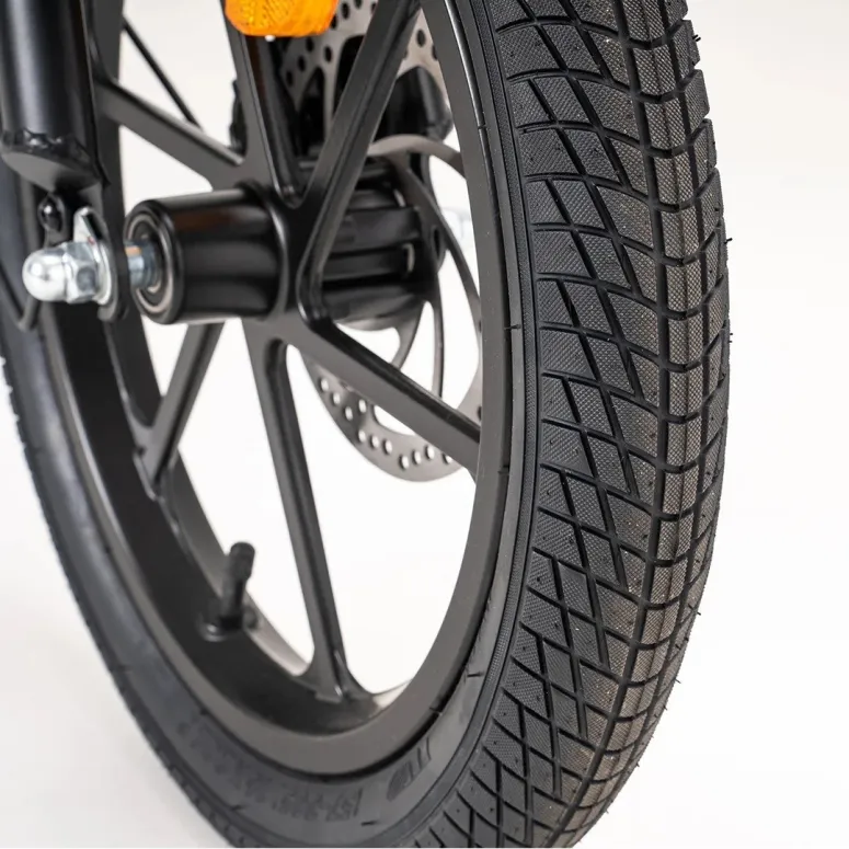 Elektryczny Rower Składany 16 ALU Składak 3 Tryby 8,4Ah Tarcze Oświetlenie