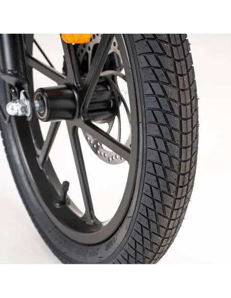 Elektryczny Rower Składany 16 ALU Składak 3 Tryby 8,4Ah Tarcze Oświetlenie