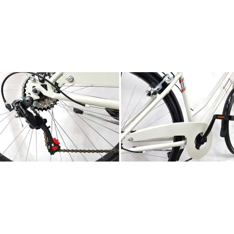 Rower Miejski Damski 28 Bagażniki 6 biegów Damka