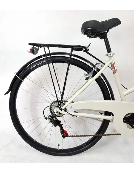 Rower Miejski Damski 28 Bagażniki 6 biegów Damka
