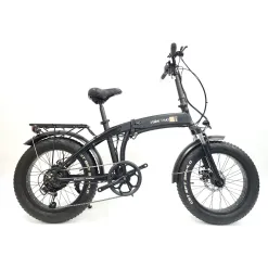 Elektryczny Rower Składany 20 Fat ALU Tarcze 250W Składak Dźwignie 7 Biegów
