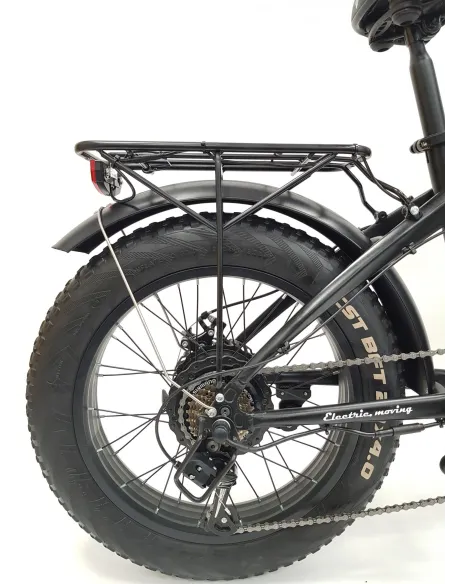 Elektryczny Rower Składany 20 Fat ALU Tarcze 250W Składak Dźwignie 7 Biegów