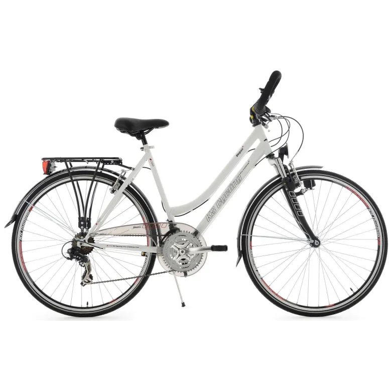 Rower Trekkingowy Damski 28 Światła Bagaż Stopka