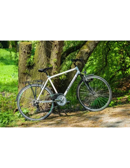 Rower Trekkingowy Męski 28 Oświetlenie Bagażnik